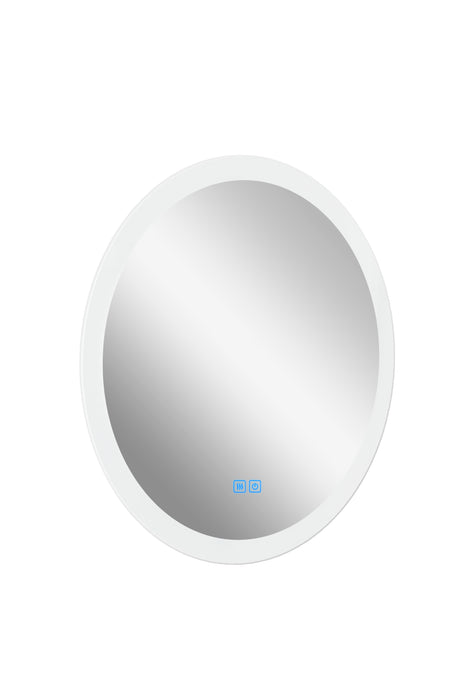 Round Matte White LED 24 in. Mirror From our Armanno Collection