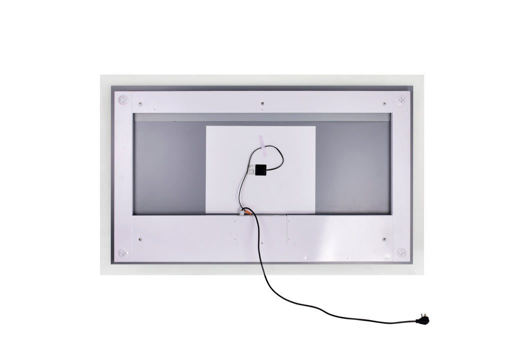 Rectangle Matte White LED 70 in. Mirror From our Abigail Collection