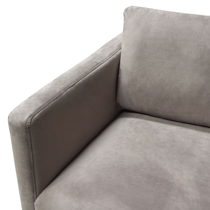 Sage Chair in Champagne Grey Velvet by Diamond Sofa