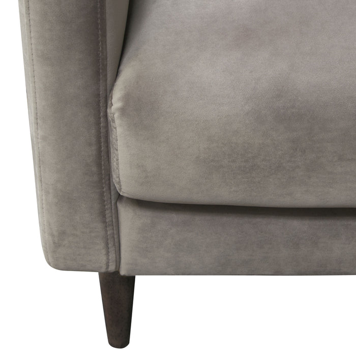 Sage Chair in Champagne Grey Velvet by Diamond Sofa