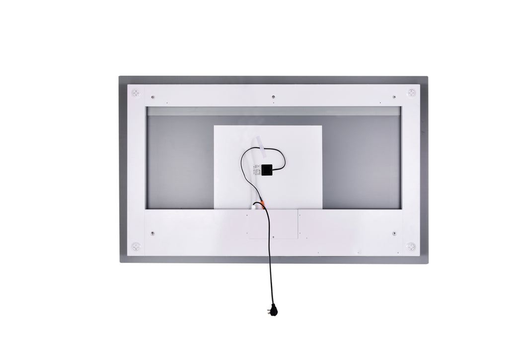 Rectangle Matte White LED 58 in. Mirror From our Abril Collection