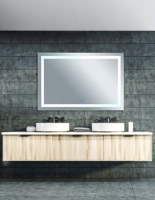 Rectangle Matte White LED 58 in. Mirror From our Abril Collection