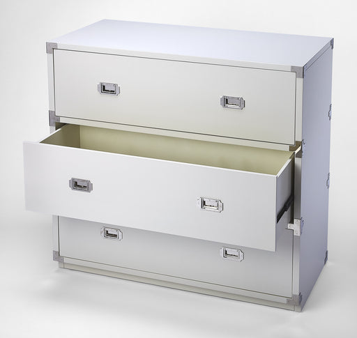 Butler Anew White Drawer Campaign Chest