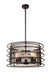 5 Light Up Pendant with Brown finish