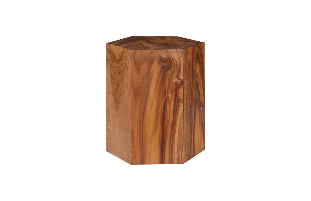 Honeycomb Side Table, Chamcha Wood, LG