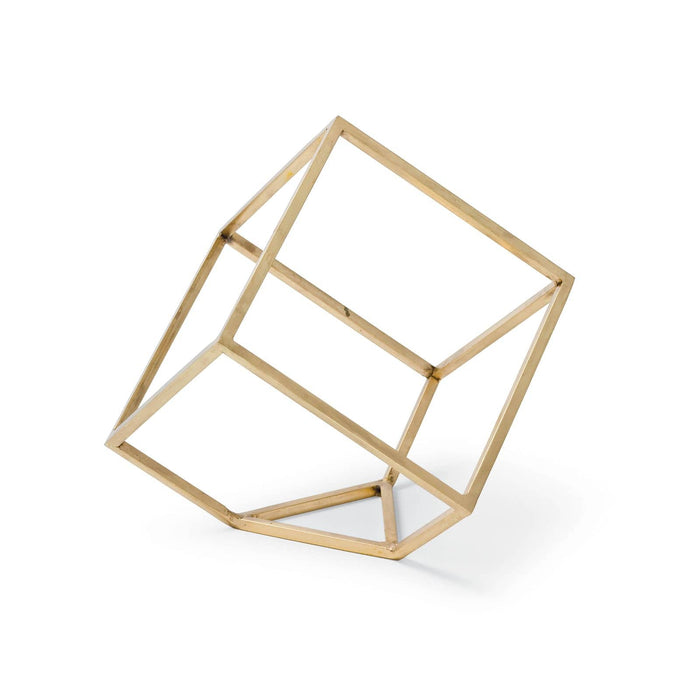 Open Standing Cube (Brass)