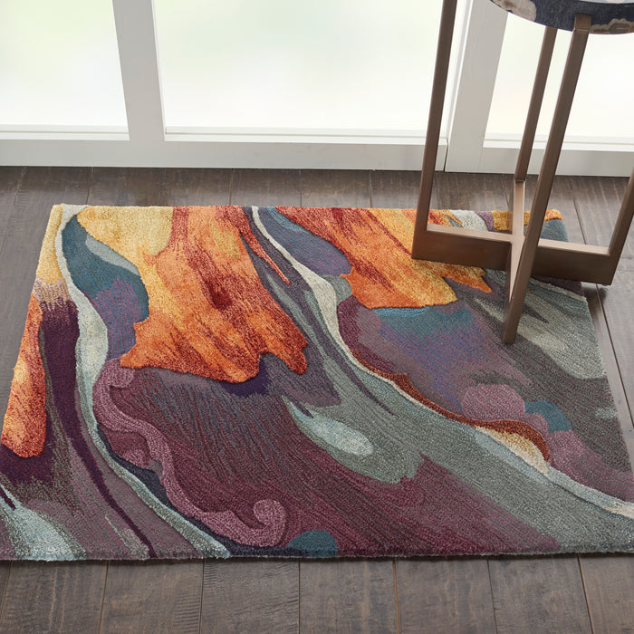 Nourison Prismatic 2'x3' Multcolor Abstract Area Rug