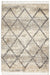 Nourison Oslo Shag OSL01 5'x8' Ivory and Grey Scandinavian Shag Rug