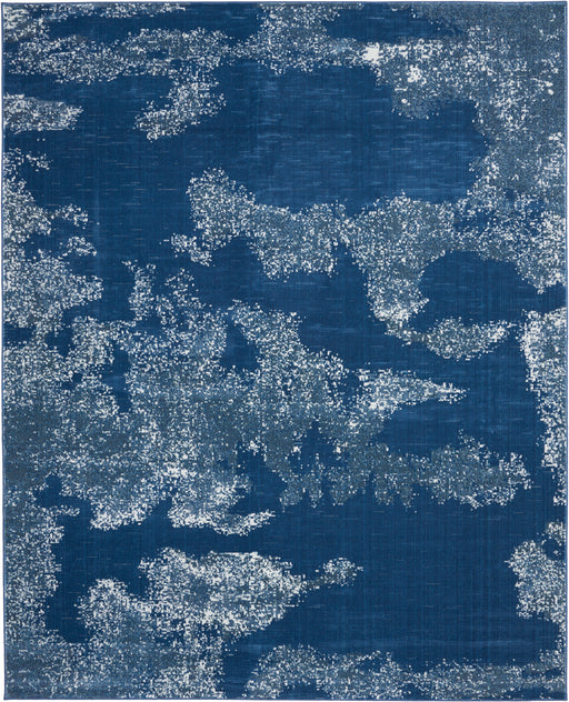 Nourison Etchings 8' x 10' Blue Abstract Area Rug