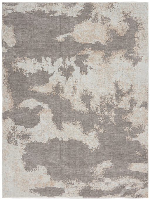 Nourison Etchings 4' x 6' Grey Abstract Area Rug